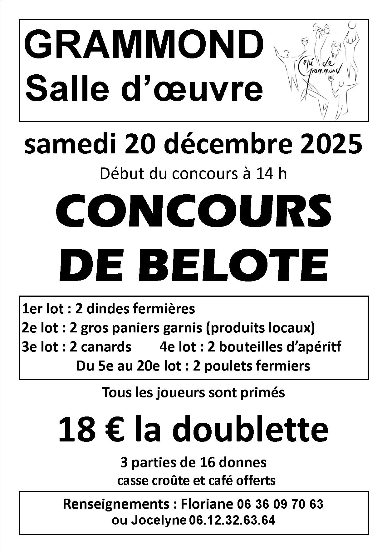 Concours de belote de l'Epi